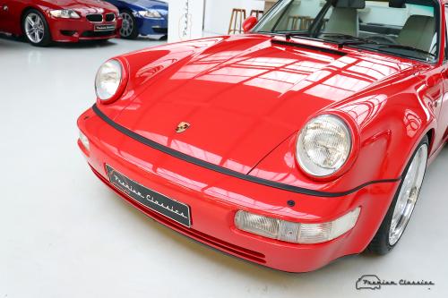 Porsche 911 964 Turbo Coupé | 58.000KM! | Unieke kleurencombi | Schuifdak | Sperdifferentieel | Stoelverwarming